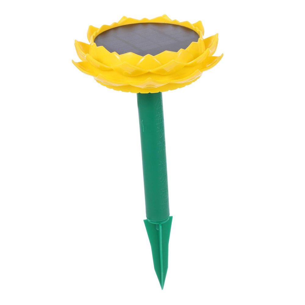 DIYEAH Solar Powered Lotus Speaker for Outdoor Portable Music Player with Ground Stake Convenient Cable Charging Music Lovers