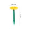 POPETPOP Solar Powered Lotus Speaker Outdoor Player Portable Buddha Songs Player with Lightweight and Easy Ground Insertion Yellow view 2