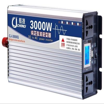 1pcs 3000W-8000W Pure Sine Wave Power Inverter DC 12V-72V to AC 110V/220V with LCD Display for Travel and Camping(3000W 12Vto220V)
