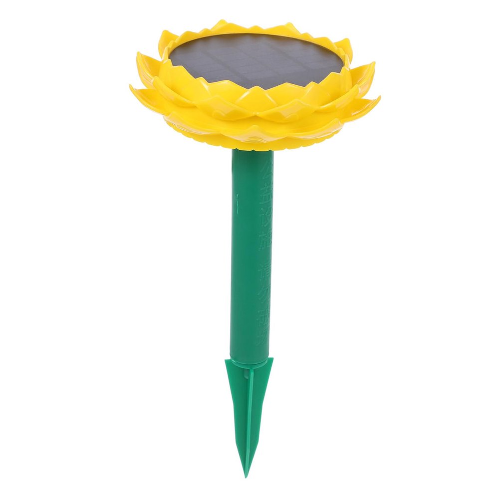 Healifty Solar Powered Lotus Speaker Outdoor Player for Buddhists Portable Audio Box for Courtyard Decor and Meditation