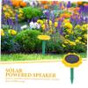 Healifty Solar Powered Lotus Speaker Outdoor Player for Buddhists Portable Audio Box for Courtyard Decor and Meditation view 3