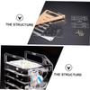 Artibetter DIY Hard Drive Storage Rack Mounting Bracket with Hollow Design for Efficient Heat Dissipation Easy Installation Without Drilling Transparent Cage for Desktop Use view 4