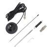 SASKATE 26-28MHz CB Antenna Magnetic Mount Kit with 9.5cm Y30BH High Strength Base 3dB Gain Stainless Steel Rod for Cars Trucks Mobile Base Stations (5m/16.4ft Cable) view 1