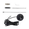 SASKATE 26-28MHz CB Antenna Magnetic Mount Kit with 9.5cm Y30BH High Strength Base 3dB Gain Stainless Steel Rod for Cars Trucks Mobile Base Stations (5m/16.4ft Cable) view 3