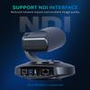 FEELWORLD NDI PTZ Camera,4K30fps 10X Optical Zoom with AI Auto Tracking,HDMI,USB3.0,LAN,Live Streaming Webcam Wide Angle Work for Church Meeting Education Sport Wedding NDI10X view 2