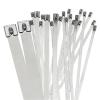 10PCS 4.6mm Stainless Steel Metal Cable Tie Zipper Bag Multifunctional Locking 100/150/200/250/300/350/400/450 Zip Wrap Exhaust for Machinery, Exhaust Wrap(10PCS4.6X200) view 1
