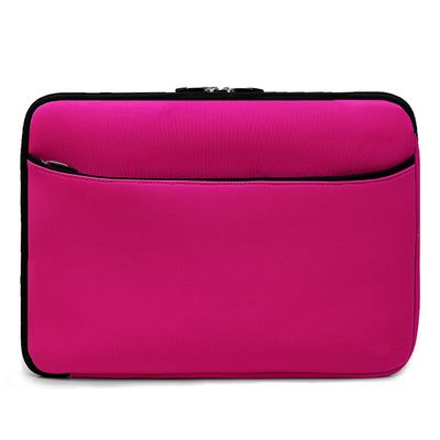 15-Inch Neoprene Laptop Sleeve Bag Water-Resistant Pouch Case with Zipper, Front Pocket for Travel, Work Meetings