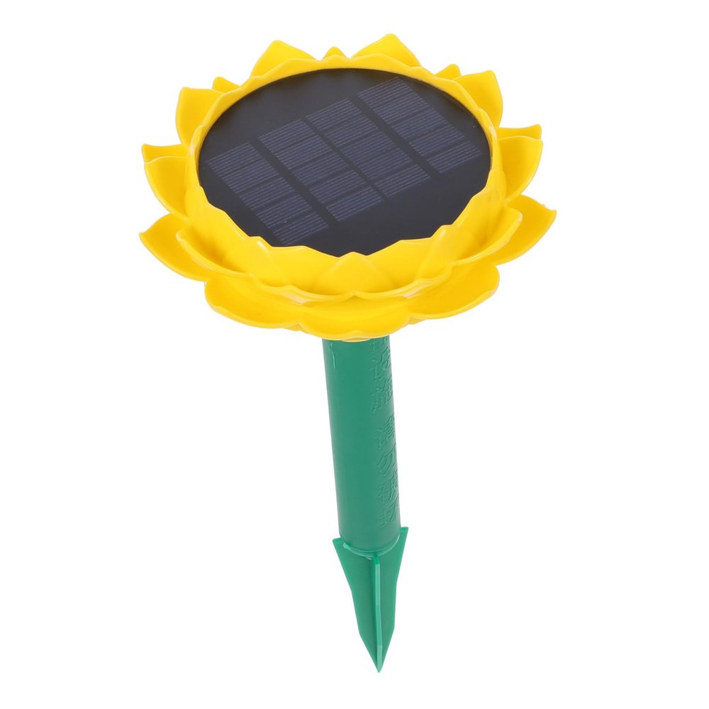 LIFKICH Solar Powered Lotus Shaped Speaker for Garden Outdoor Use Sound Buddha Music Player Wire Charging for Decor and Relaxation