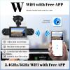 3604 Channel Dash Cam Front and Rear Inside,3 Inch Dash Camera for Cars Built-in WiFi APP Control Night Vision G-Sensor 24H Parking Mode Loop Recording 1080P Dash Camera view 3