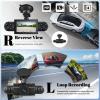 3604 Channel Dash Cam Front and Rear Inside,3 Inch Dash Camera for Cars Built-in WiFi APP Control Night Vision G-Sensor 24H Parking Mode Loop Recording 1080P Dash Camera view 4