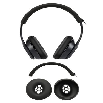 2-in-1 Silicone Case Cover for Beats Solo3 Wireless On-Ear Headphones, Ear Pad Case Cover/Headband Cover,Beats Solo 3 Wireless Headphones Accessories, Washable & Sweatproof,Black