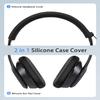 2-in-1 Silicone Case Cover for Beats Solo3 Wireless On-Ear Headphones, Ear Pad Case Cover/Headband Cover,Beats Solo 3 Wireless Headphones Accessories, Washable & Sweatproof,Black view 4
