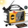 20000mAh/74000mWh Solar Hand Crank Emergency Radio - AM/FM/NOAA Weather Alert, Portable Power Bank, 3-Mode Flashlight & Reading Lamp, SOS Alarm, Phone Charger for Outdoor/Camping/Emergenc(Yellow) view 1