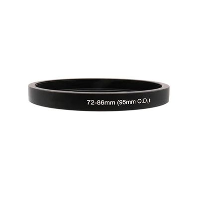 Step Up Adapter Ring for 44mm/46mm/48mm/52mm/54mm/60mm/72mm Lens to 86mm Filter Thread Compatible with O.D 95mm Matte Box (72-86/95mm)