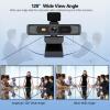 Angetube Wide Angle 4K Webcam for PC - 120 FOV, PDAF Autofocus, 2 Noise-Cancelling Mics, 1080P@60FPS, Auto Light Correction, USB-A/C, Privacy Cover, Video Conference Camera for Mac Laptop and Desktop view 3
