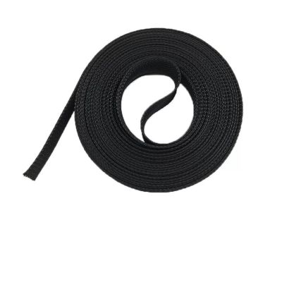 1meter Black Insulated Braid Sleeving Tight PET Wire Cable Protection Expandable Cable Sleeve Wire Gland(40 mm)