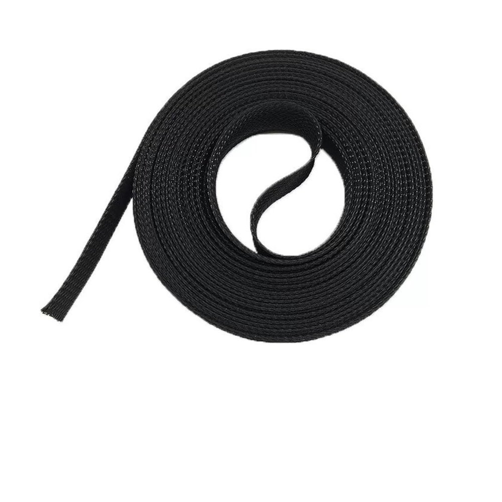 1meter Black Insulated Braid Sleeving Tight PET Wire Cable Protection Expandable Cable Sleeve Wire Gland(40 mm)