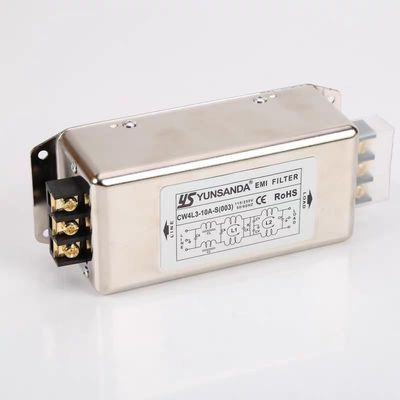 1PC AC 115/250V 10A EMI Power Line Filter Noise Suppressor CW4L3-10A-S(003)
