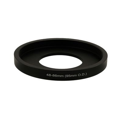 Step Up Adapter Ring for 44mm/46mm/48mm/52mm/54mm/60mm/72mm Lens to 86mm Filter Thread Compatible with O.D 95mm Matte Box (48-86/95mm)