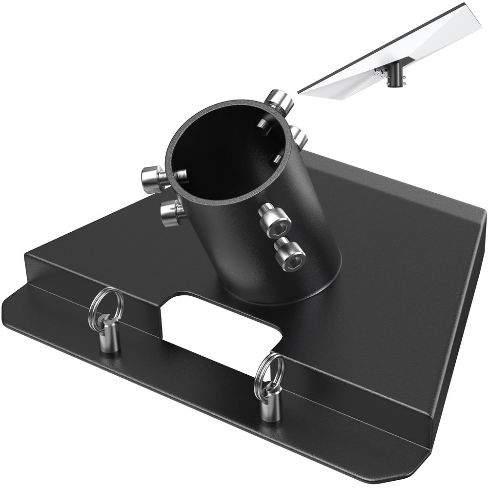 Starlink Pipe Adapter, 360 Adjustable Carbon Steel Starlink Pole Mount Fits 1 to 1.4, Starlink Mount for Starlink Standard Dish V3 (Pipe Not Included)