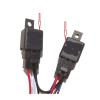 4X 65w Load Relay Hareness Kit 1 to 4 L-ed Light Bar Wiring Cable 12v Switch Relay Car Fog Light Headlight Wiring Loom Harness view 3