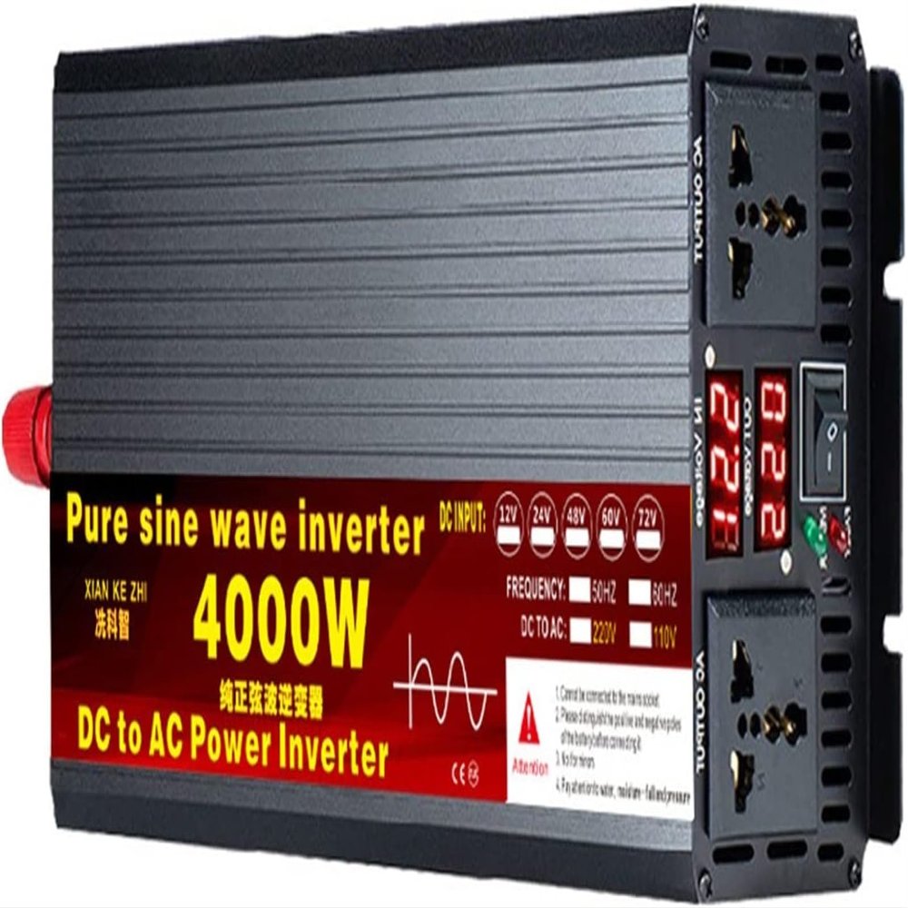1pcs Pure Sine Wave Inverter 3500W-5500W 12V-72V to 110V/220V for Solar, RV, Camping, Off-Grid Power Solutions(4000W 48Vto110V)