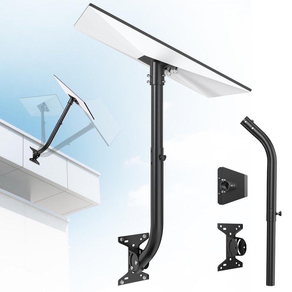 AstraBase 360 Rotatable and Height Adjustable Starlink Mount, Compatible with Gen 3 Standard Dish for Wall, Roof, and Pole Installation