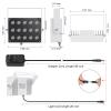 Univivi IR Illuminator 15 LEDs 90 Degree Wide Angle IR Lights for Night Vision IP67 Waterproof 850nm Infrared Light for Security Surveillance Camera Indoor&Outdoor view 4