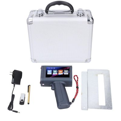 Portable Handheld Inkjet Printer Intelligent 4 Core CPU for Various Materials Blue 4.3 Inch
