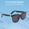 Bewinner AI Translation Glasses, Real Time Smart Translation Glasses with Mic Speaker Support 100+ Languages, Polarized Lens Bluetooth Audio Translator for Social Travel view 4