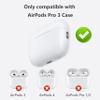 VEIRRW for AirPods Pro 3 Case Clear Cover with Cleaner Kit, Soft Transparent TPU Compatible with AirPods Pro 3rd Generation case 2025(Clear Black) view 2