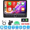 Surakey 4+64GB Car Stereo Radio for Dodge RAM 1500 2500 3500 2009 2010 2011 2012 Android 14 GPS Navigation for CarPlay Wireless Android Auto Bluetooth FM/RDS WiFi/SWC/Mirror Link 10in view 2