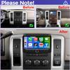 Surakey 4+64GB Car Stereo Radio for Dodge RAM 1500 2500 3500 2009 2010 2011 2012 Android 14 GPS Navigation for CarPlay Wireless Android Auto Bluetooth FM/RDS WiFi/SWC/Mirror Link 10in view 4