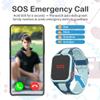 4G Kids Smart Watch with GPS Tracker Video Voice Calling Text Chat SOS Call, Waterproof Smartwatch Age 5-12, Wallpaper Store School Model Camera Pedometer Games Alarm Clock Stopwatch for Kids(Blue) view 4