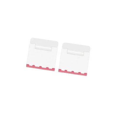 1 pair of support frames foldable heat dissipation heightened notebook invisible stand laptop stand(White)