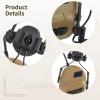 yeeplant Tactical Helmet Headset with Detachable Microphone and Adjustable 360 Rotating Bracket, Fits 20.5-25.2 Inch Head Size, Comfortable Padding for and Airsoft view 2