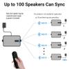 YVU Outdoor Bluetooth Speaker 250W, Wireless Sync Up to 100 Speakers,Indoor/Outdoor Sound System for Patio, Porch, Gazebo, Garage (2 PCS) view 4