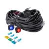 12ft Dual Waterproof Switches Cars Wiring Harness Kit - 60 Relay Fuse for Backlight L-ED Light Bars Front Rear Lamps view 1