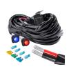 12ft Dual Waterproof Switches Cars Wiring Harness Kit - 60 Relay Fuse for Backlight L-ED Light Bars Front Rear Lamps view 2