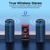 Portable Bluetooth Speaker, 2026 Bluetooth 5.4 Wireless Speaker with 20W HD Loud Stereo Sound, 20H Playtime, LED Lights, IP7, TWS Pairing, Built-in Mic, for Outdoor, Home, Beach, Party, Gift, Blue view 4