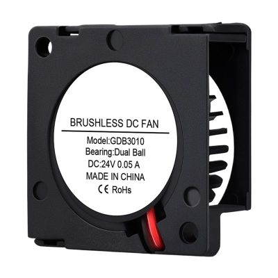 1Pcs 24V Fan 30mm 30x30x10mm Dual Ball Bearing Mini Blower Fan 3cm 30mmx10mm 3010 Micro Cooling Fan