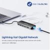 Laptop Docking Station,12 in 1 Triple Display USB C Hub for Windows with Dual DP, HDMI, 100W PD Charger, Gigabit Ethernet, USB3.0/2.0 Ports, SD/TF Card Reader, Mic/Audio for Lenovo HP Dell - Black view 3