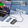 Laptop Docking Station,12 in 1 Triple Display USB C Hub for Windows with Dual DP, HDMI, 100W PD Charger, Gigabit Ethernet, USB3.0/2.0 Ports, SD/TF Card Reader, Mic/Audio for Lenovo HP Dell - Black view 4