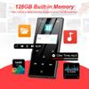 128GB MP3 Player with Bluetooth 5.3, SWOFY D50 Portable Music Player Built-in HD Speaker, FM Radio, Voice Recorder, HiFi Sound, E-Book, Earphones Included, Supports Expanded Up to 256GB Black view 2