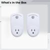 2-Pack Light Plug-in Motion Sensor, Angle 120 Automatic On/Off, 20 Ft (6 M) Range, Turn-Off Delay Feature, Ideal Garage, Hallway, Outdoor, 120V, White, Ce Certified view 3