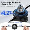 100W Retractable USB C Cable, 3 in 2 USB C Cable for Apple Watch Charger/iPhone 16 Charger,Multi Charging Cable Cord,Camping Essentials,Portable Designed for iWatch &iPhone 17-15-4.27FT view 2
