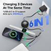 100W Retractable USB C Cable, 3 in 2 USB C Cable for Apple Watch Charger/iPhone 16 Charger,Multi Charging Cable Cord,Camping Essentials,Portable Designed for iWatch &iPhone 17-15-4.27FT view 3