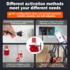 Industrial Sound and Light Alarm Siren, 0-120dB Adjustable, IP65 Waterproof, 100-150 Meters Warning Range for Factory/Warehouse/School/Office Security Siren Emergency Fire Tornado Alarm AC110V 30W view 3