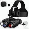 YEEIN Night Vision Goggles, Head-Mounted Rechargeable Binoculars, 3" Screen Digital Infrared Night Vision Binoculars with Head Strap &32GB Card for Hunting, Camping, Security view 1