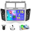Android 15 Car Stereo for Toyota Yaris/Vitz/Platz 2005-2011, [2+64G] Hikity 7'' Touchscreen Radio Wireless CarPlay Android Auto 5G WiFi Bluetooth Mirror Link GPS FM/RDS/EQ SWC Backup Cam view 1